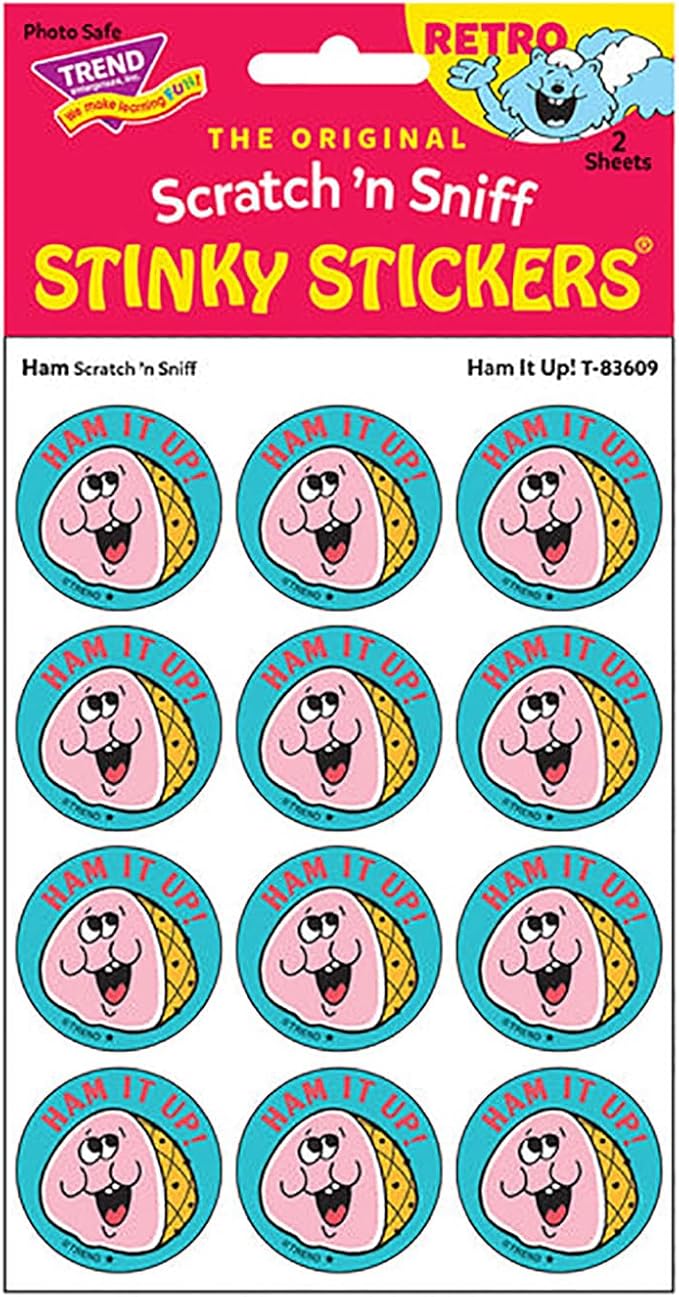 Retro Stinky Stickers - Ham/Ham It Up