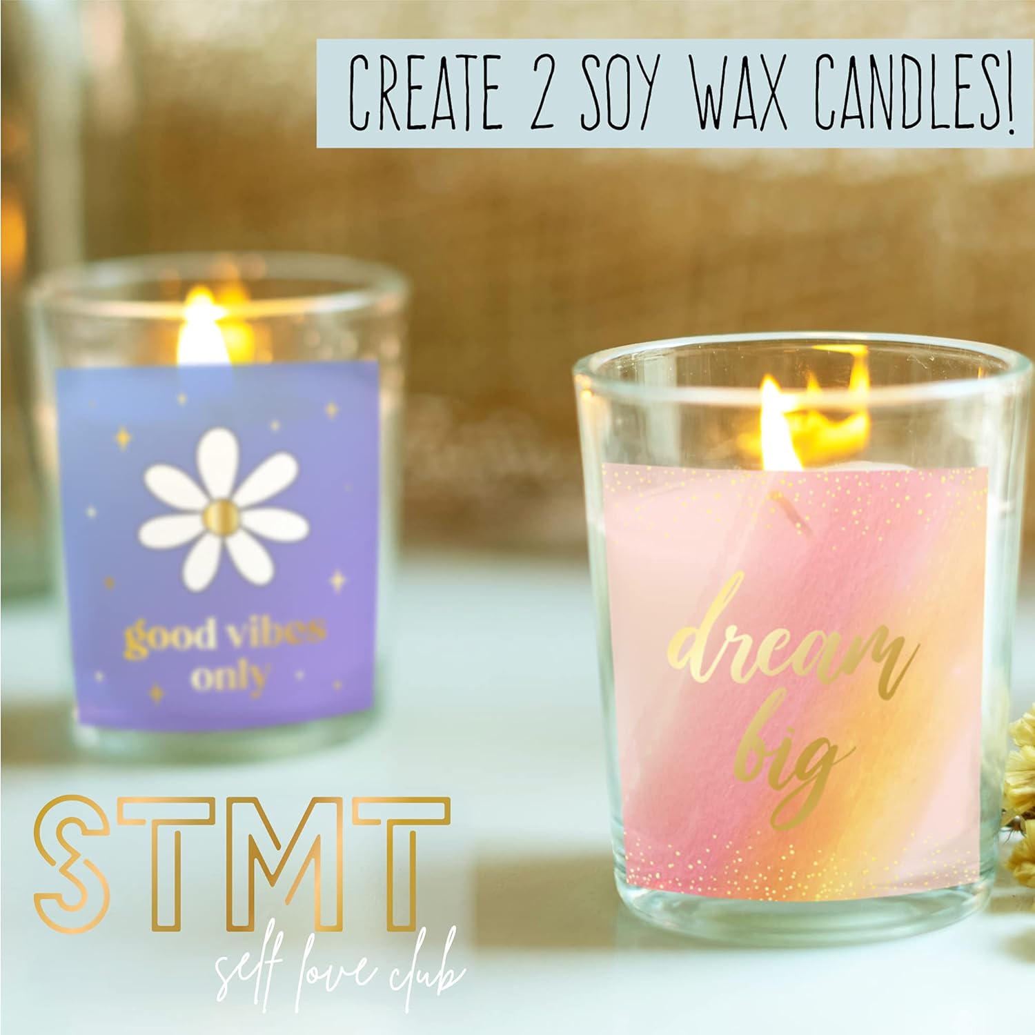 STMT DIY Positivity Candles