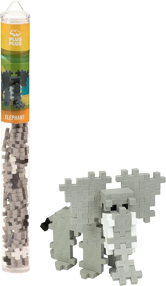 PLUS PLUS Mini Maker Tube Elephant 70 Pieces