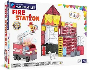 Magna-Tiles Fire Station