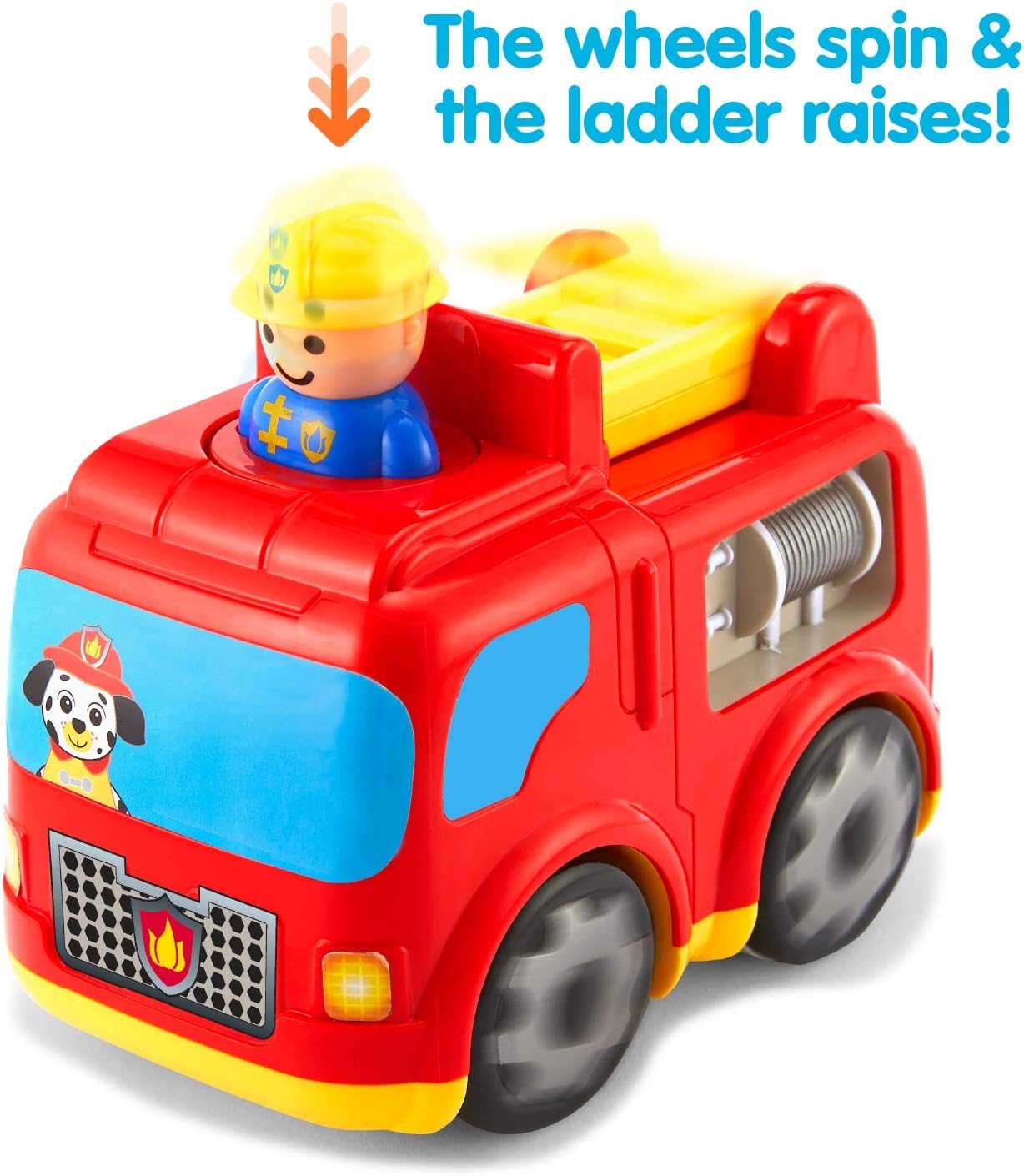 Kidoozie Press 'N Zoom Fire Engine
