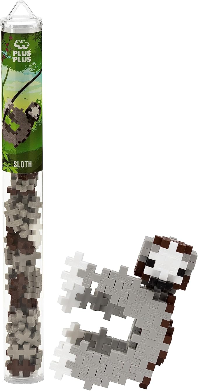 PLUS PLUS Mini Maker Tube Sloth 70 Piece