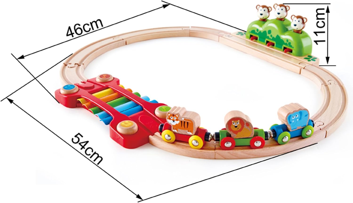 Hape Music and Monkeys Toddler Railway Train