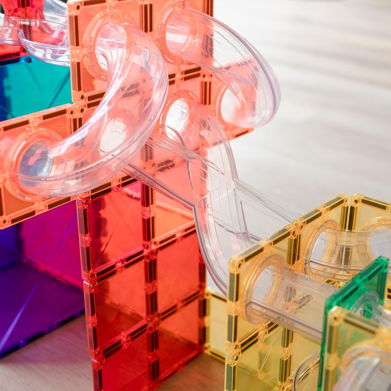 Connetix Rainbow Ball Run Expansion Pack - 66 Pieces