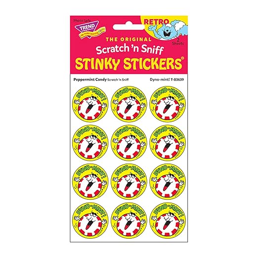 Retro Stinky Stickers - Dyno-Mint/Peppermint
