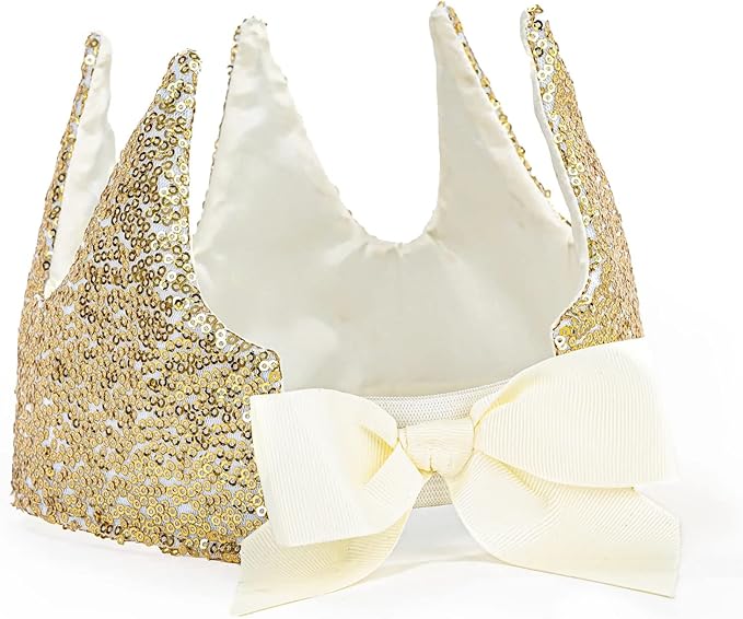 Gracious Gold Sequins Crown