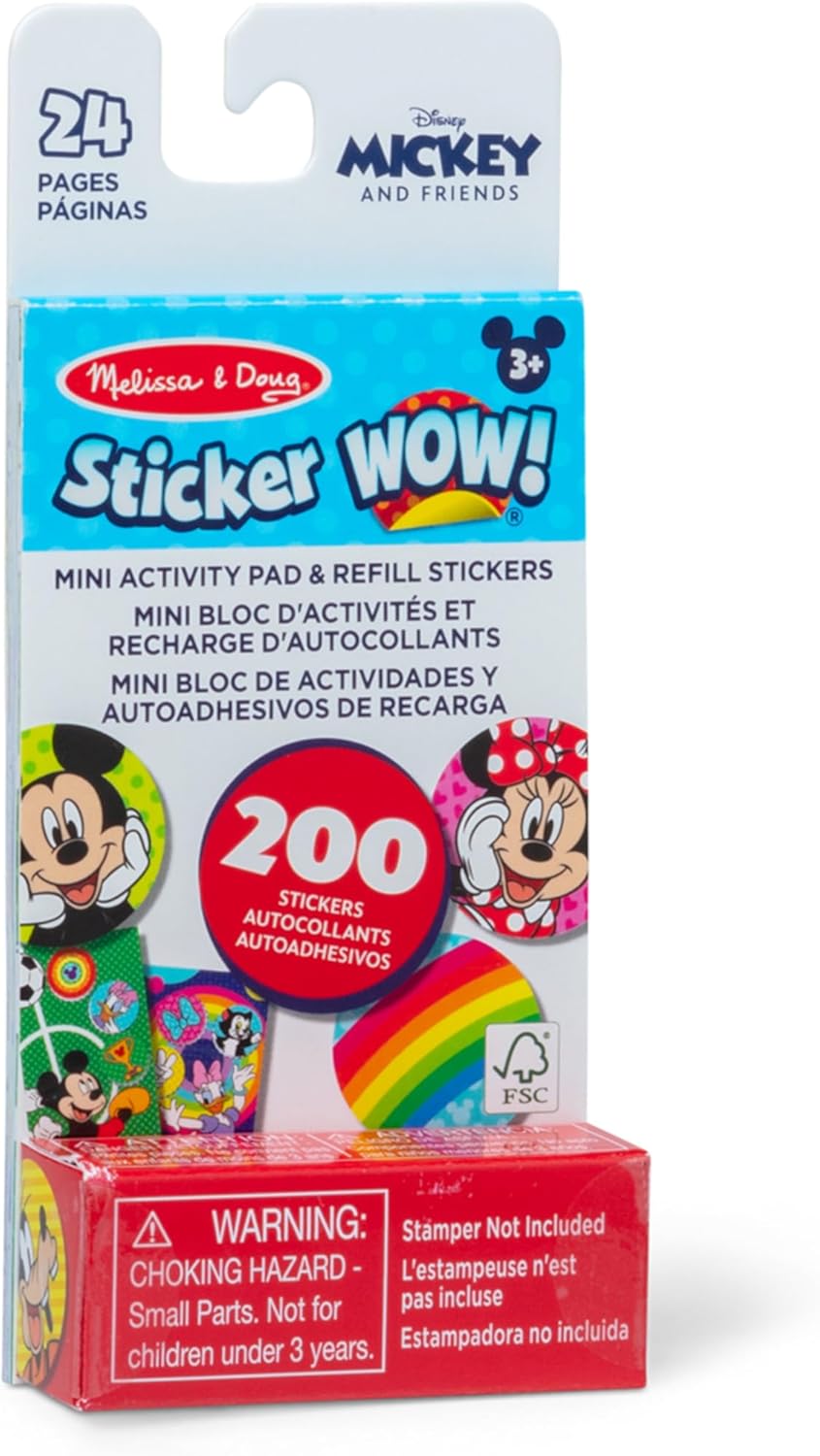 Melissa & Doug Sticker Wow! Disney Mini Activity Pad and 200+ Refill Stickers