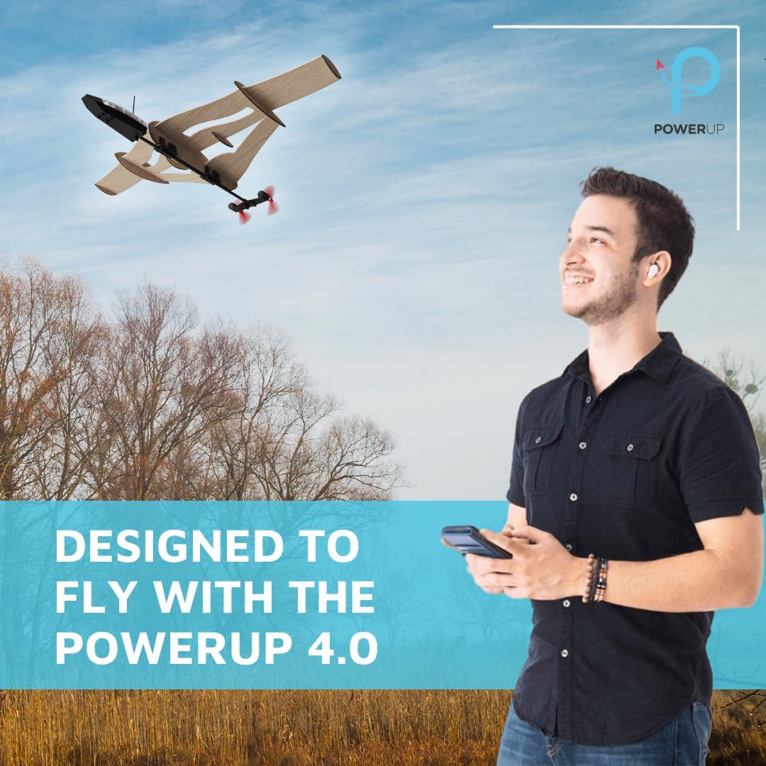 POWERUP 4.0 STARFLUX DIY Balsa Wood RC Airplane Kit
