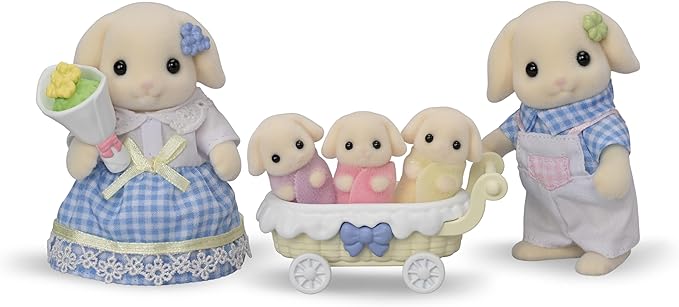 Calico Critters Flora Rabbit Family