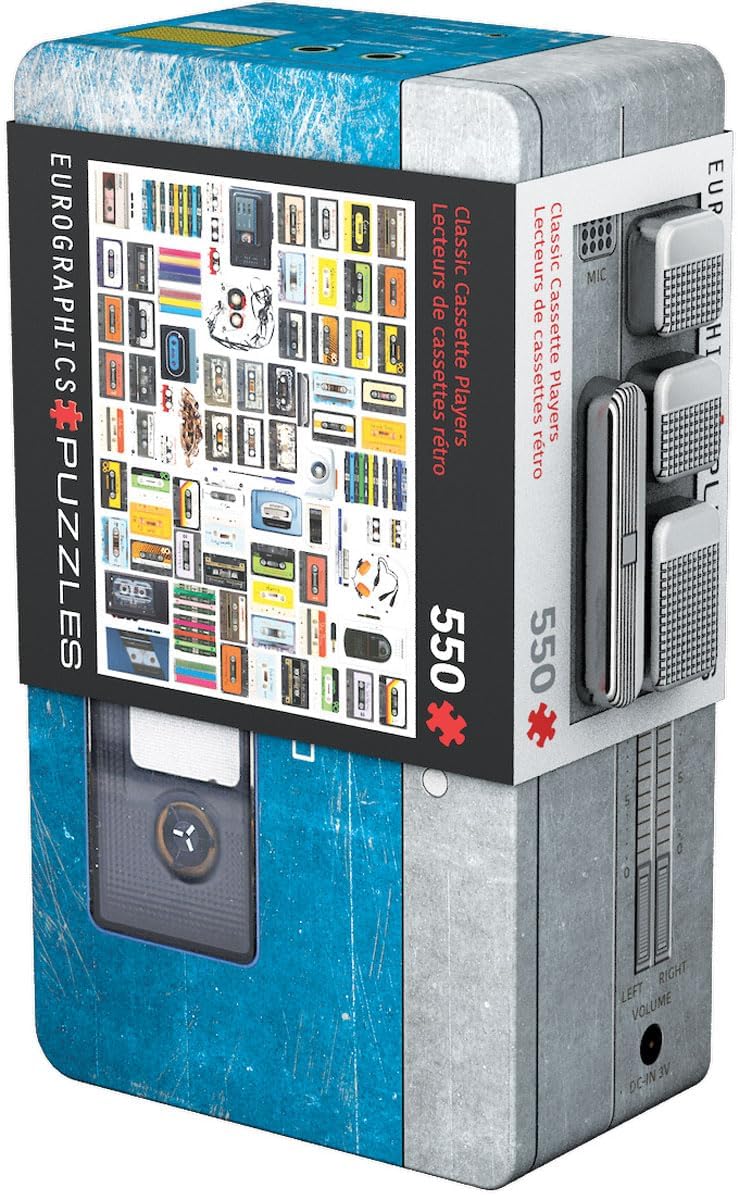 Cassette Player 550 Piece Puzzle in Tin