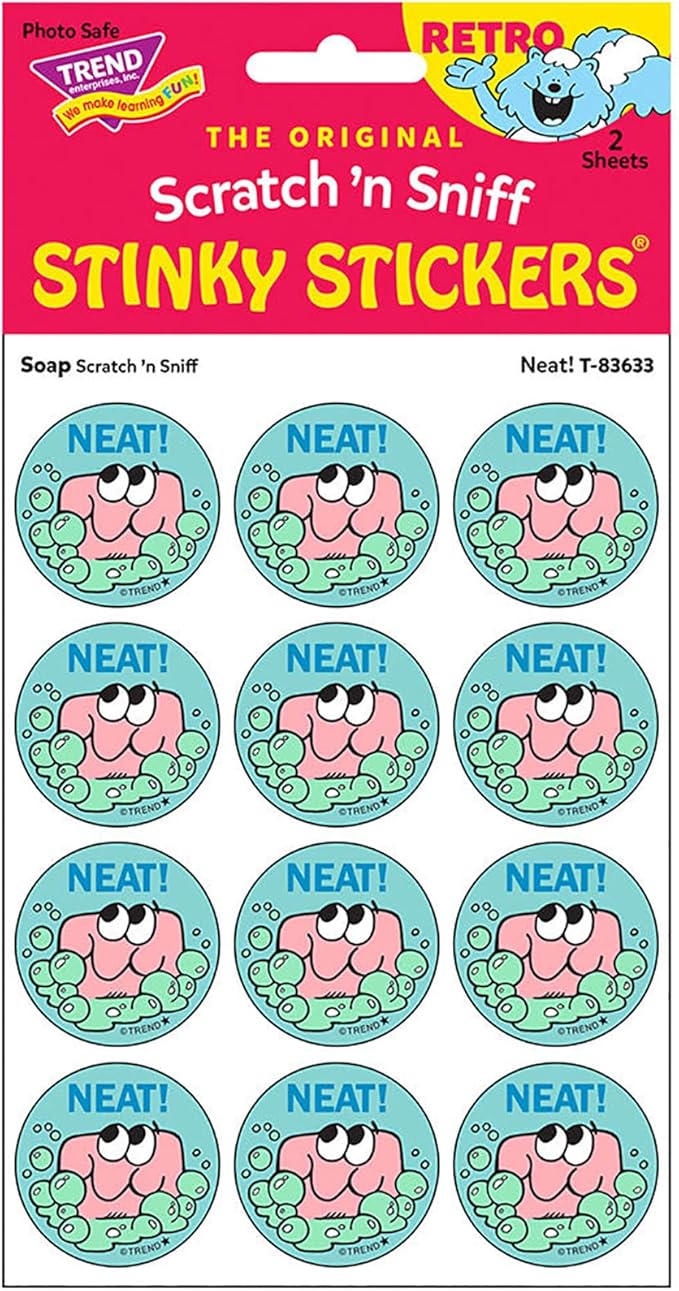 Retro Stinky Stickers - Neat/Soap