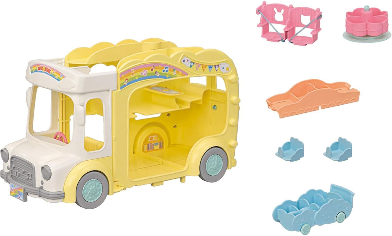 Calico Critters Rainbow Fun Nursery Bus