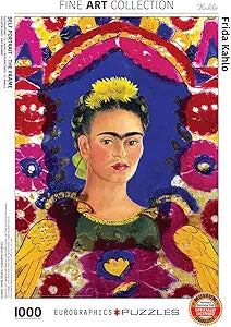 Eurographics Self Portrait, The Frame by Frida Kahlo 1000 Piece Puzzle