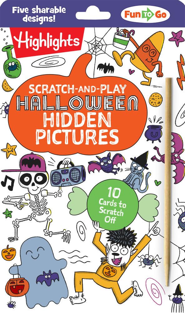 Highlights Scratch-and-Play Halloween Hidden Pictures