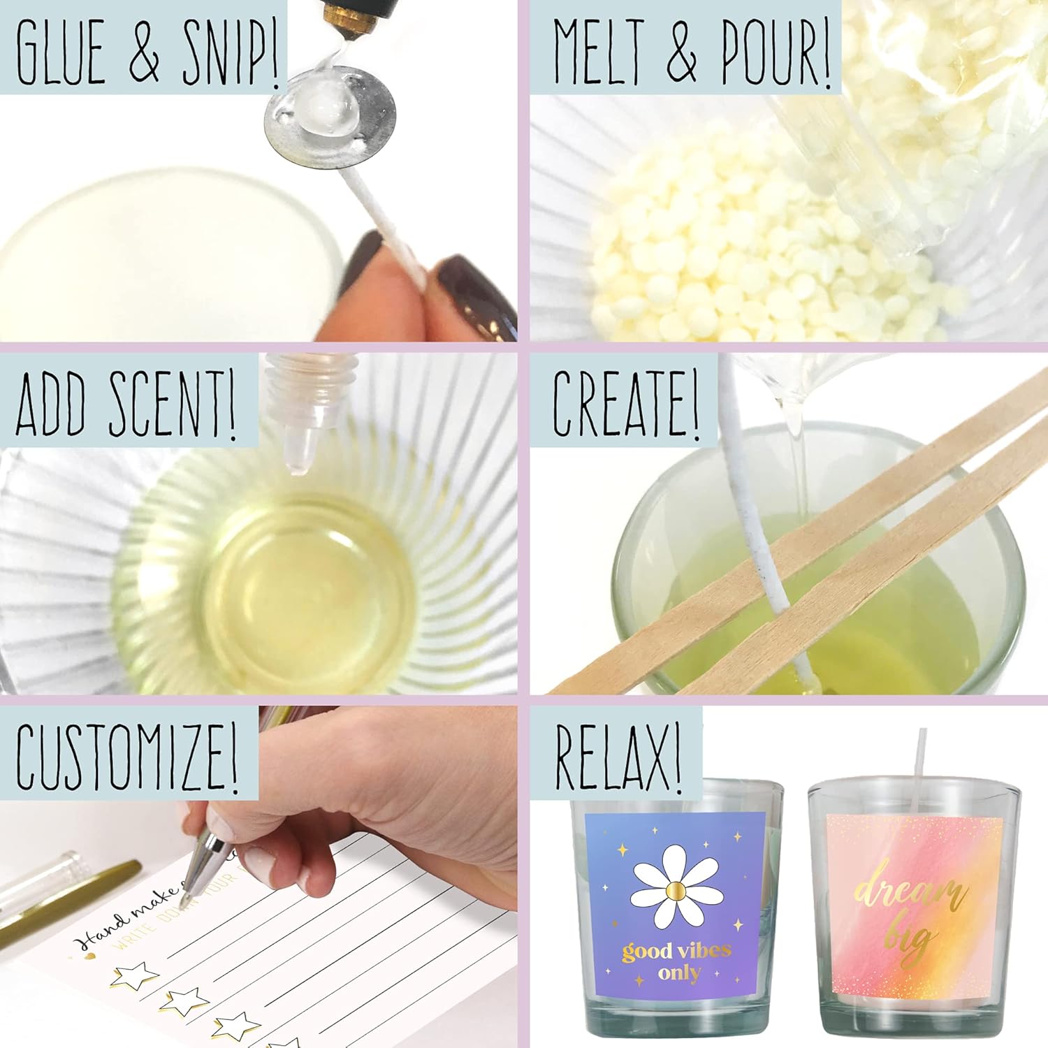 STMT DIY Positivity Candles