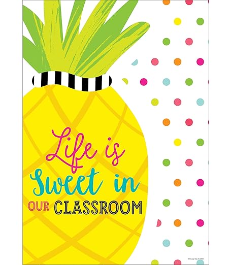 Simply Stylish Tropical Life Is Sweet Poster