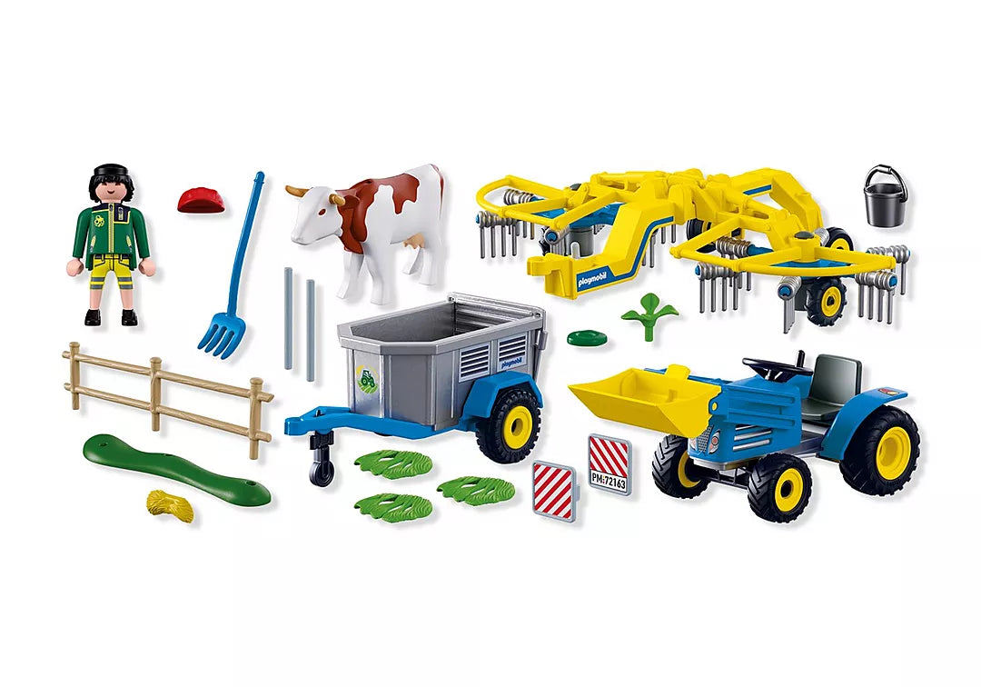 Playmobil Small Tractor with Hay Swather