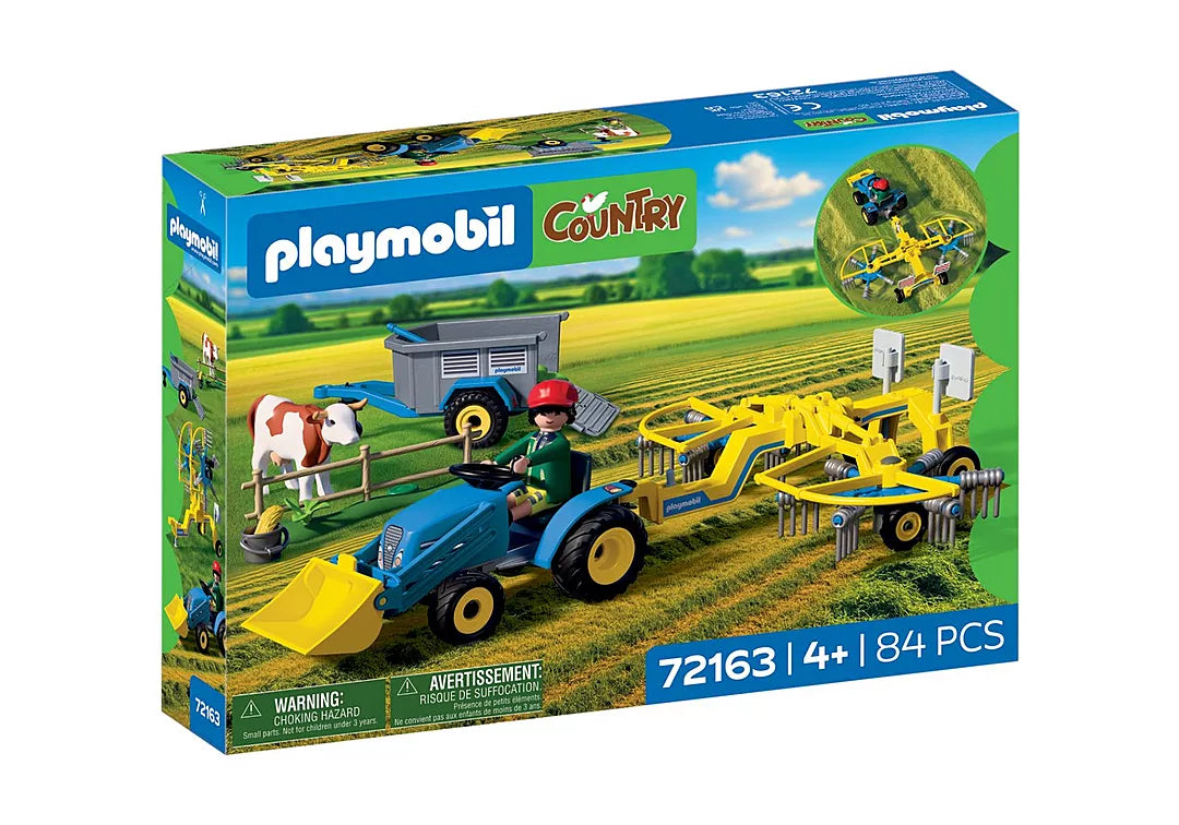 Playmobil Small Tractor with Hay Swather
