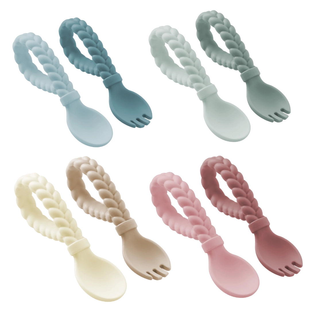 Itzy Ritzy Sweetie Spoons Spoon + Fork Set