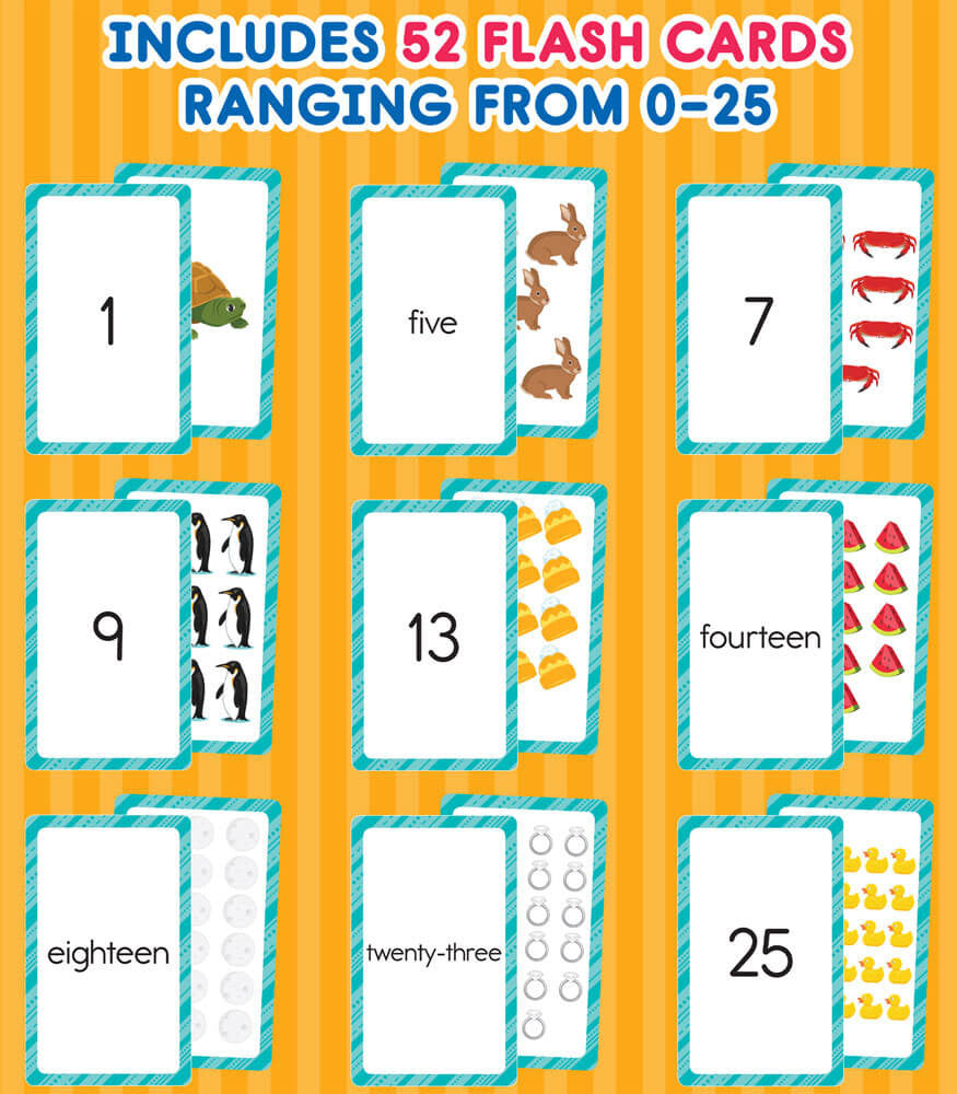Carson Dellosa Numbers 0 To 25 Flash Cards