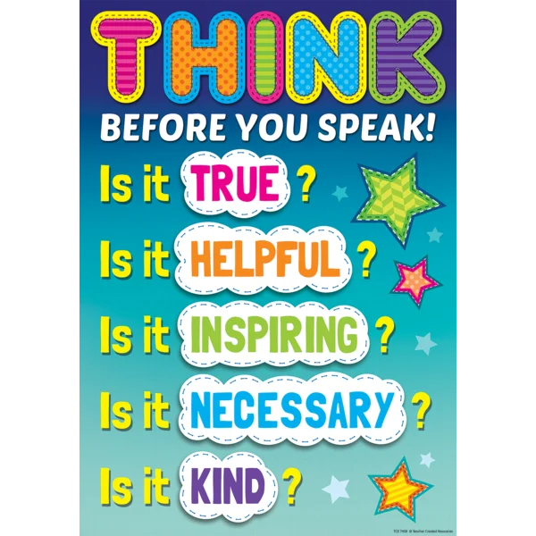 Think Before You Speak Poster