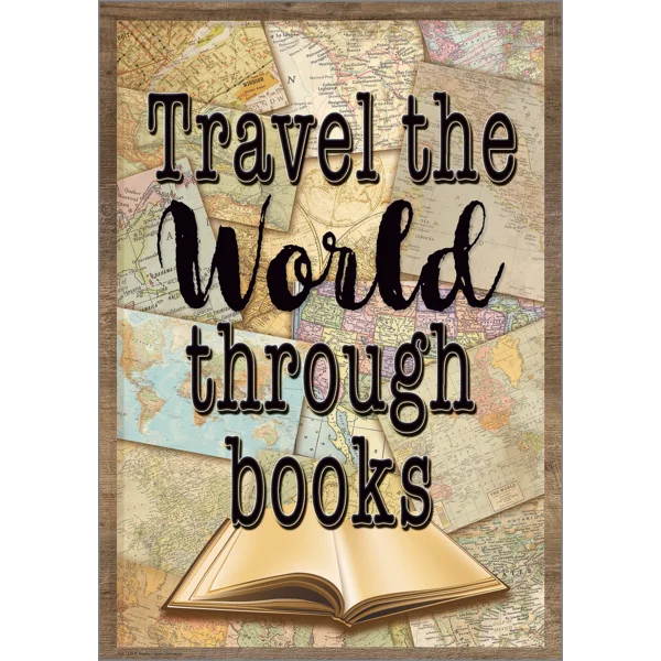 Travel the World Through Books Poster