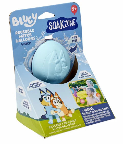 Soak Zone Reusable Water Balloons - Bluey