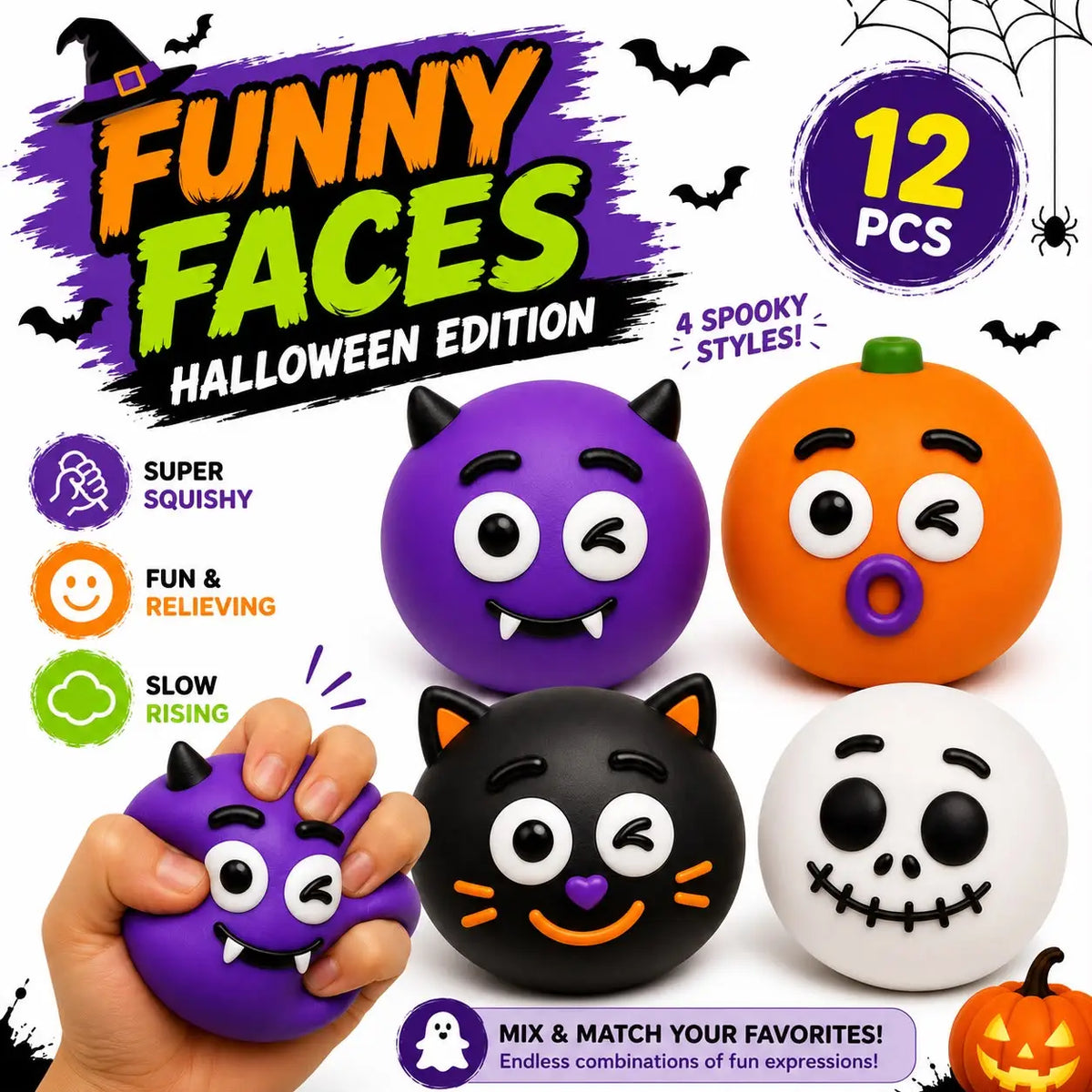 Funny Faces Squishy Halloween Edition