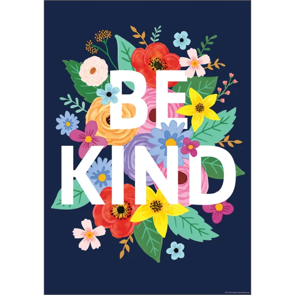Wildflowers Be Kind Poster