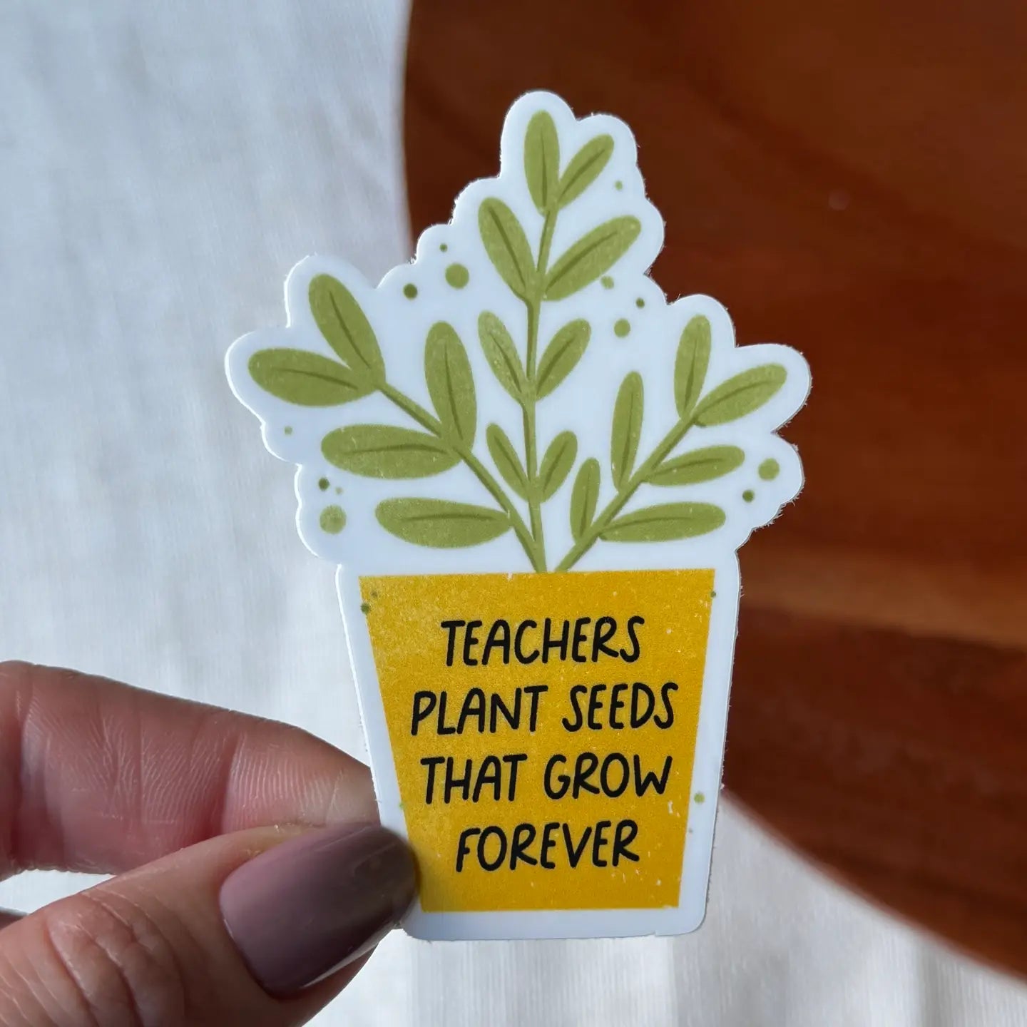 Teachers Plant Seeds That Grow Forever Sticker
