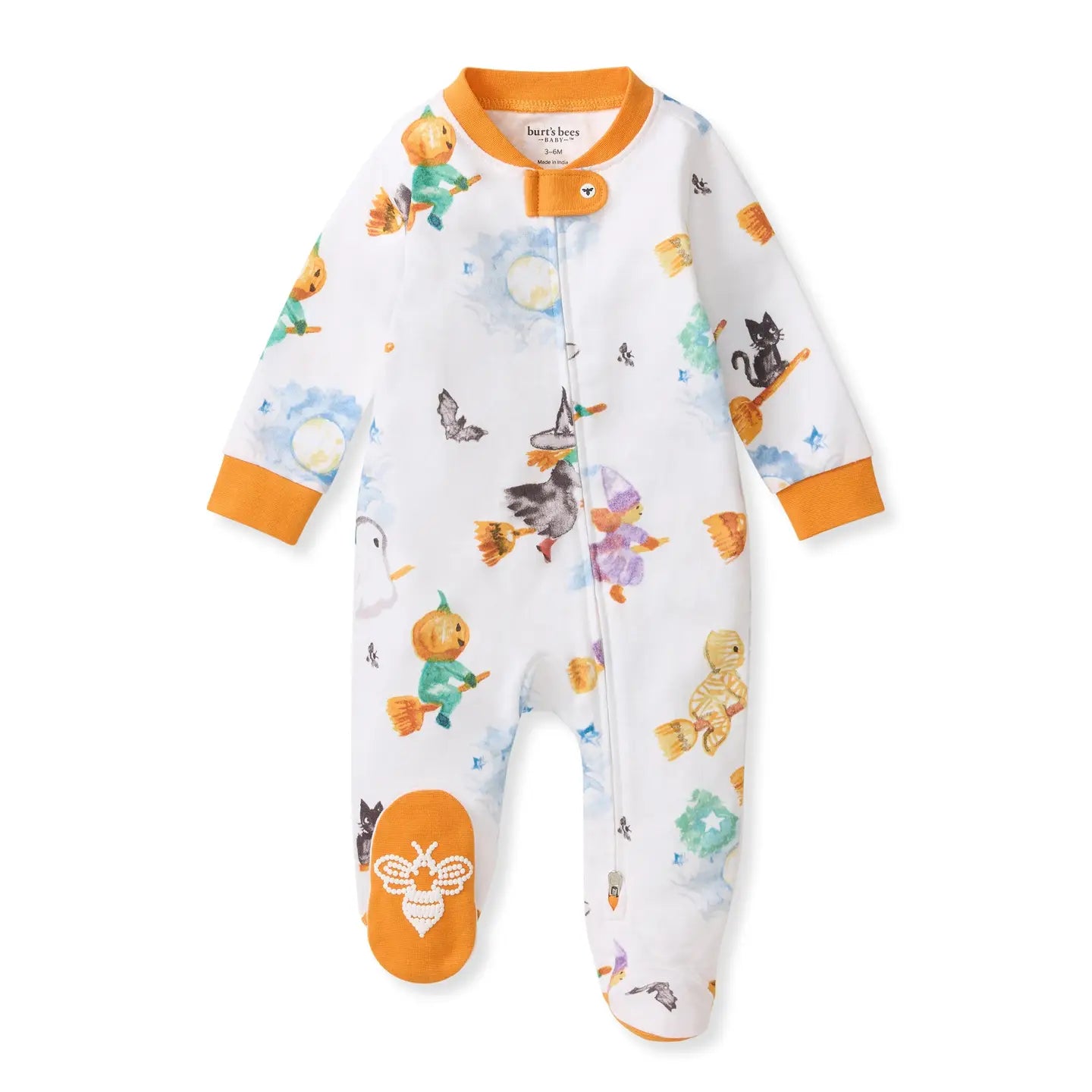 Burt's Bees Baby - Happy Halloween Organic Cotton Sleep & Play Footed