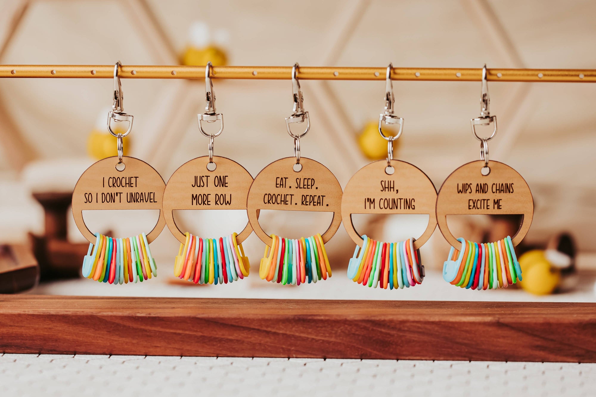 Stitch Marker Holder Keychain