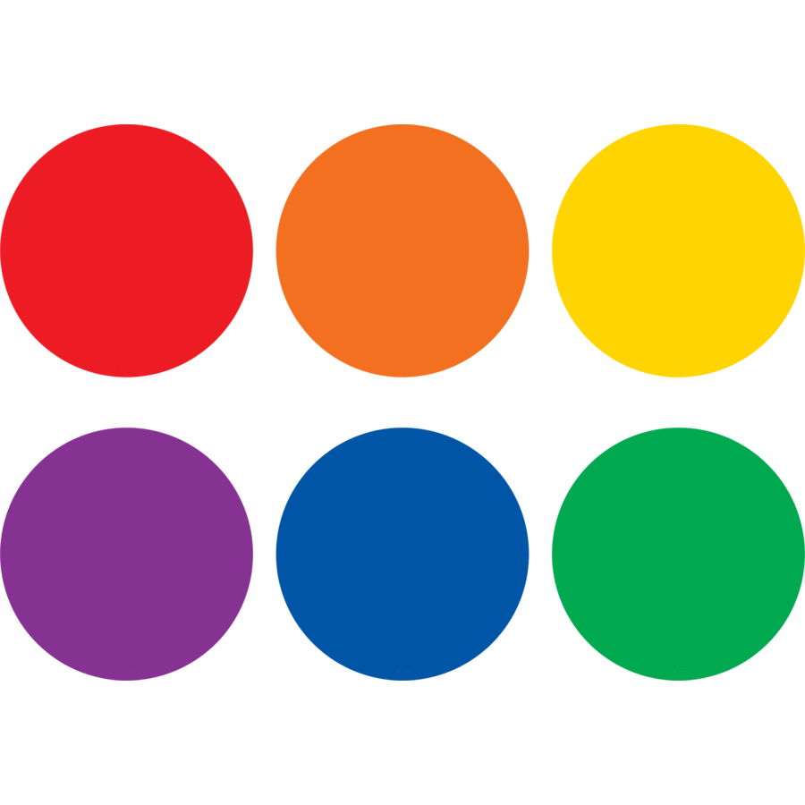 Spot On Carpet Markers Colorful Circles - 4"