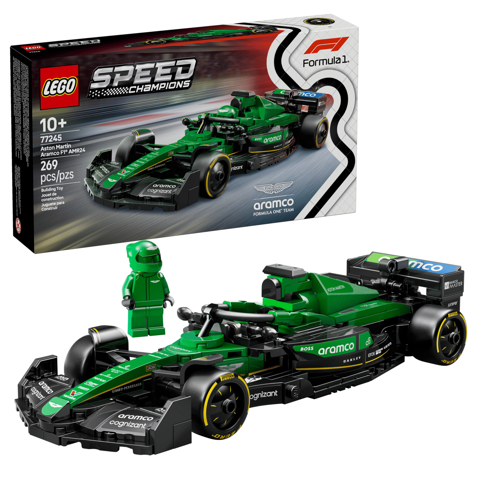LEGO Aston Martin Aramco F1 AMR24 Race Car
