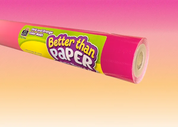 Pink & Orange Color Wash Better Than Paper Bulletin Board Roll