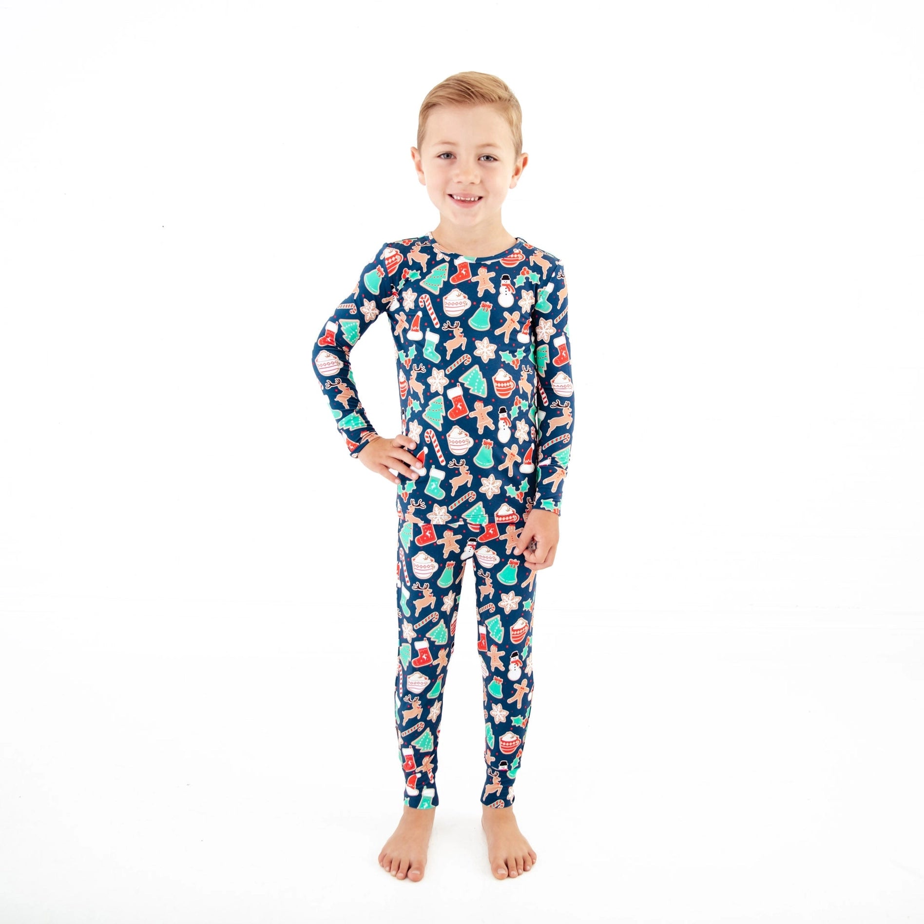 Baking Memories Two Piece Pajamas Set - Navy