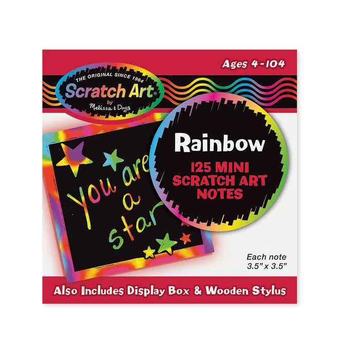 Rainbow Mini Scratch Art Notes