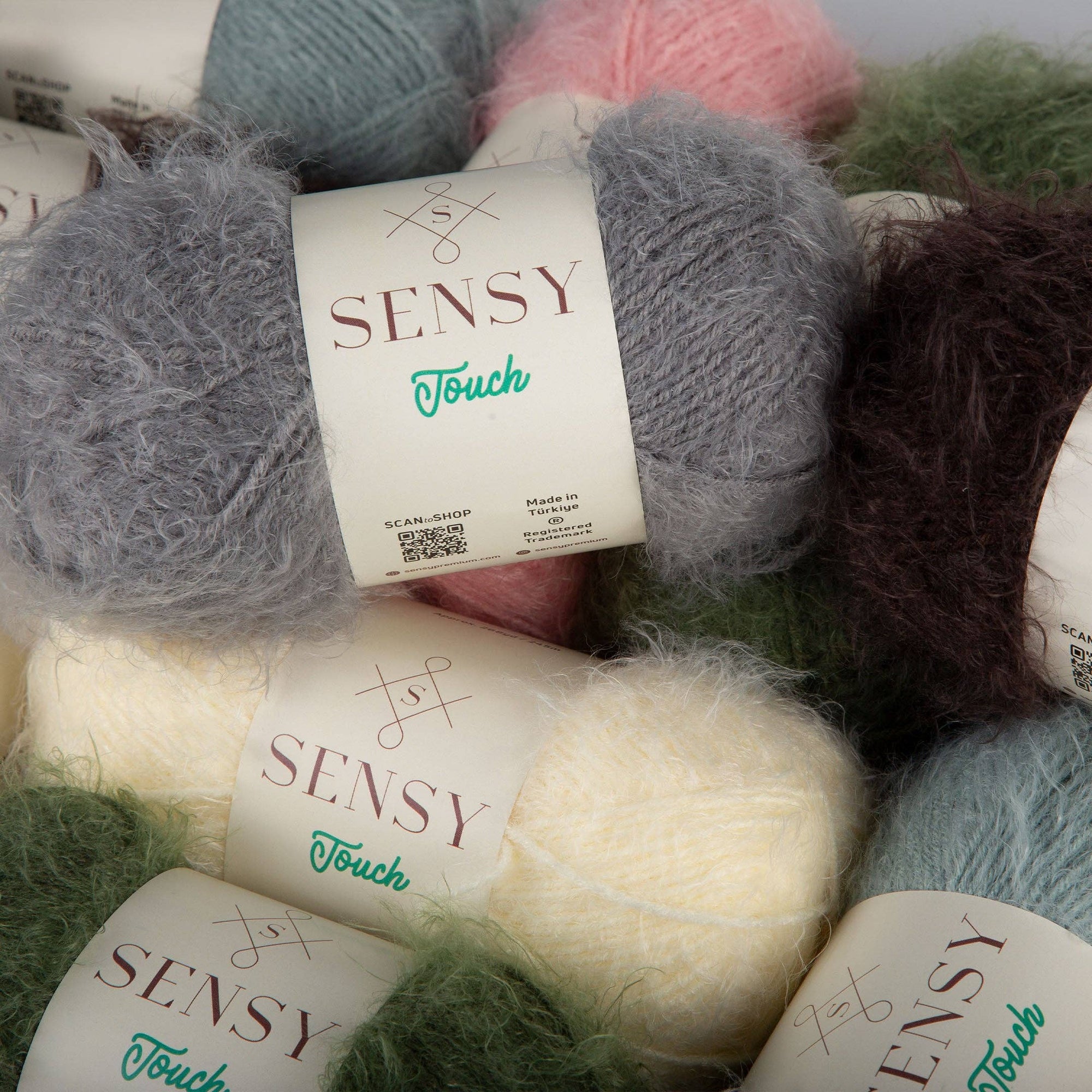 Sensy Touch Yarn, 3.5 oz, 268 Yards, Gauge 3 Light