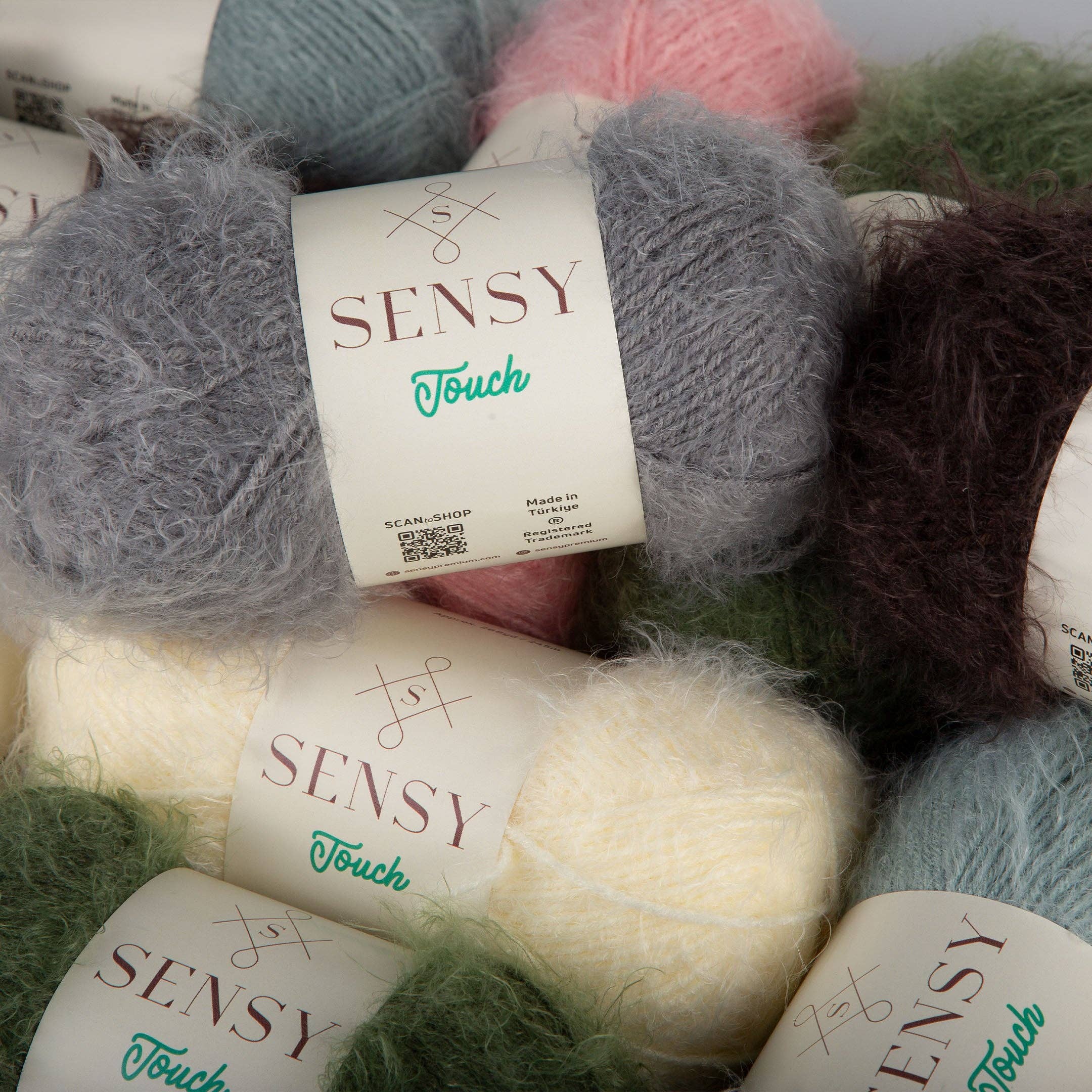 Sensy Touch Yarn, 3.5 oz, 268 Yards, Gauge 3 Light