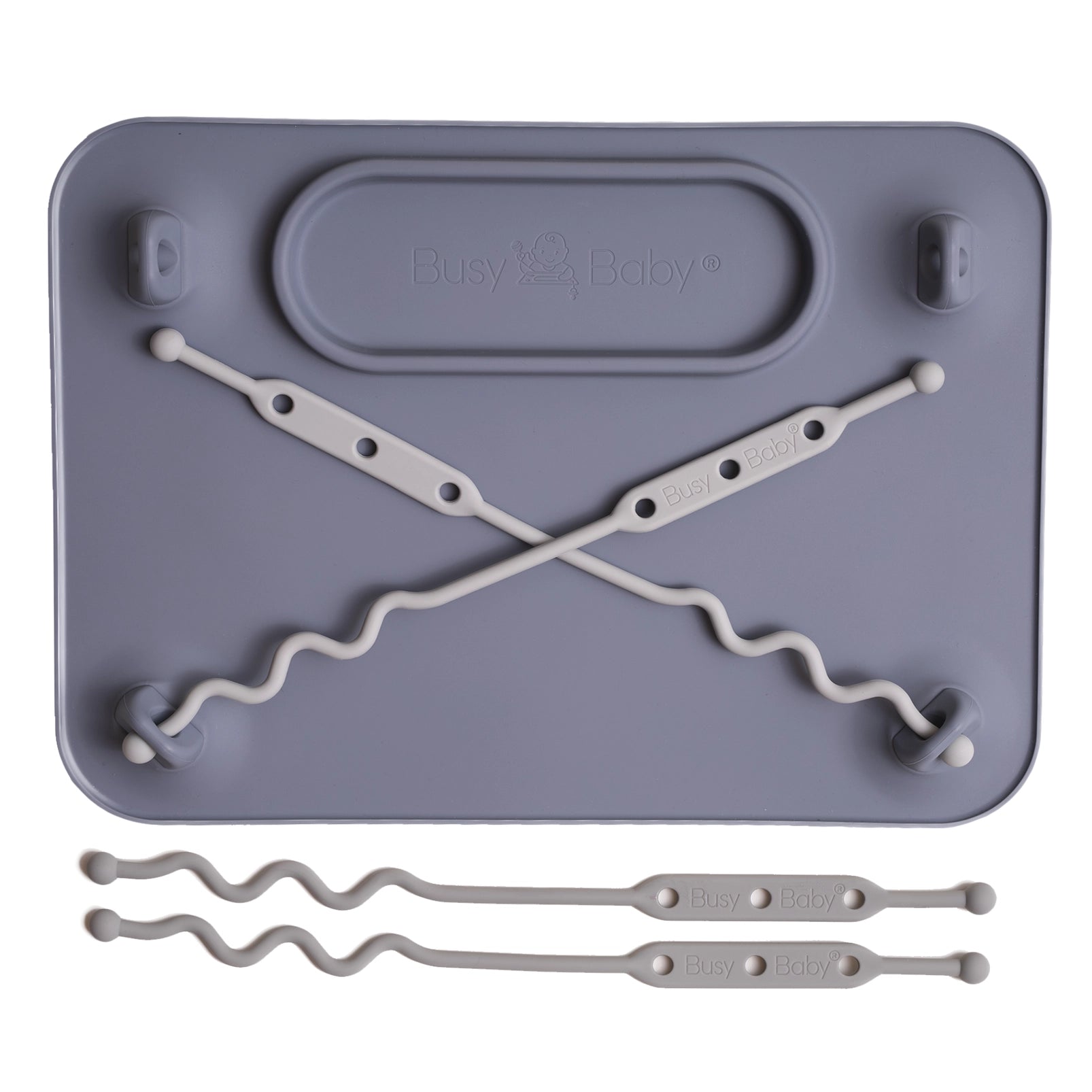 Busy Baby Silicone Placemat - Pewter