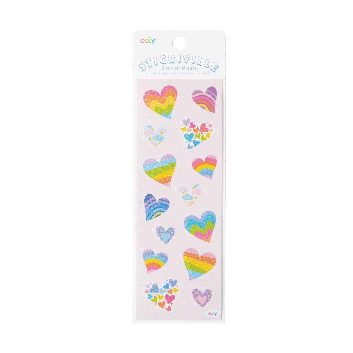 Stickiville Rainbow Hearts Stickers