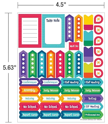 One World Planner Stickers