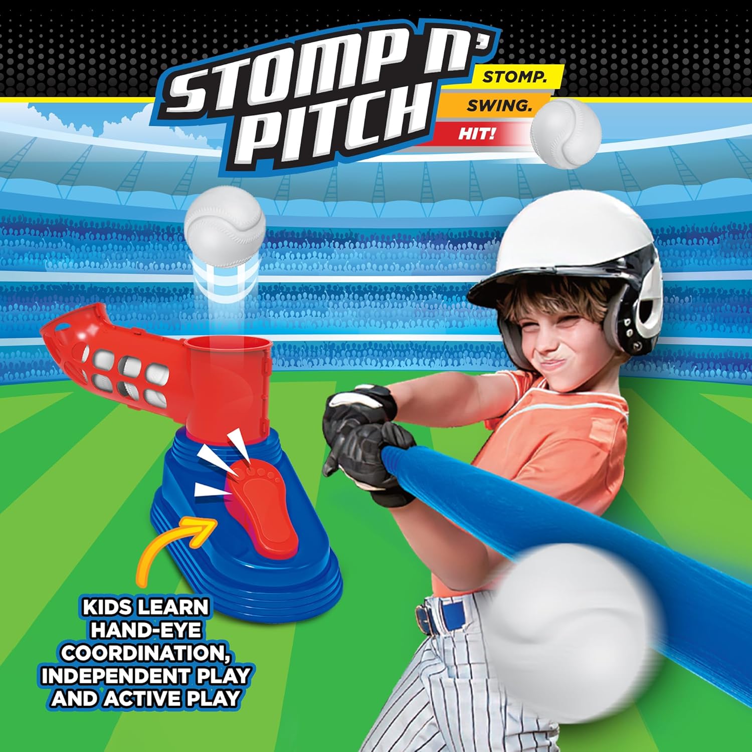 Stomp N Pitch Baseball Pitching Machine