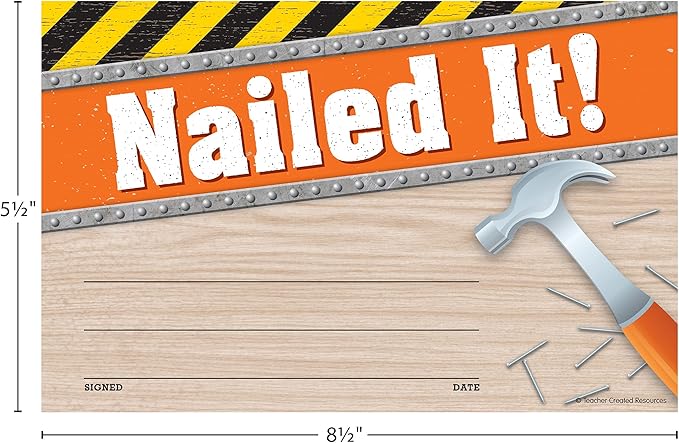 Under Construction Nailed It Awards