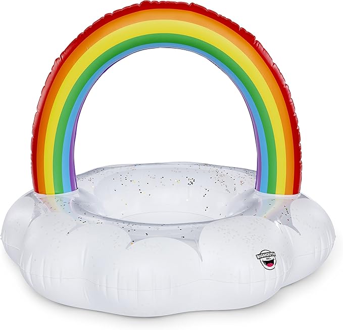 Giant Rainbow Cloud Pool Float