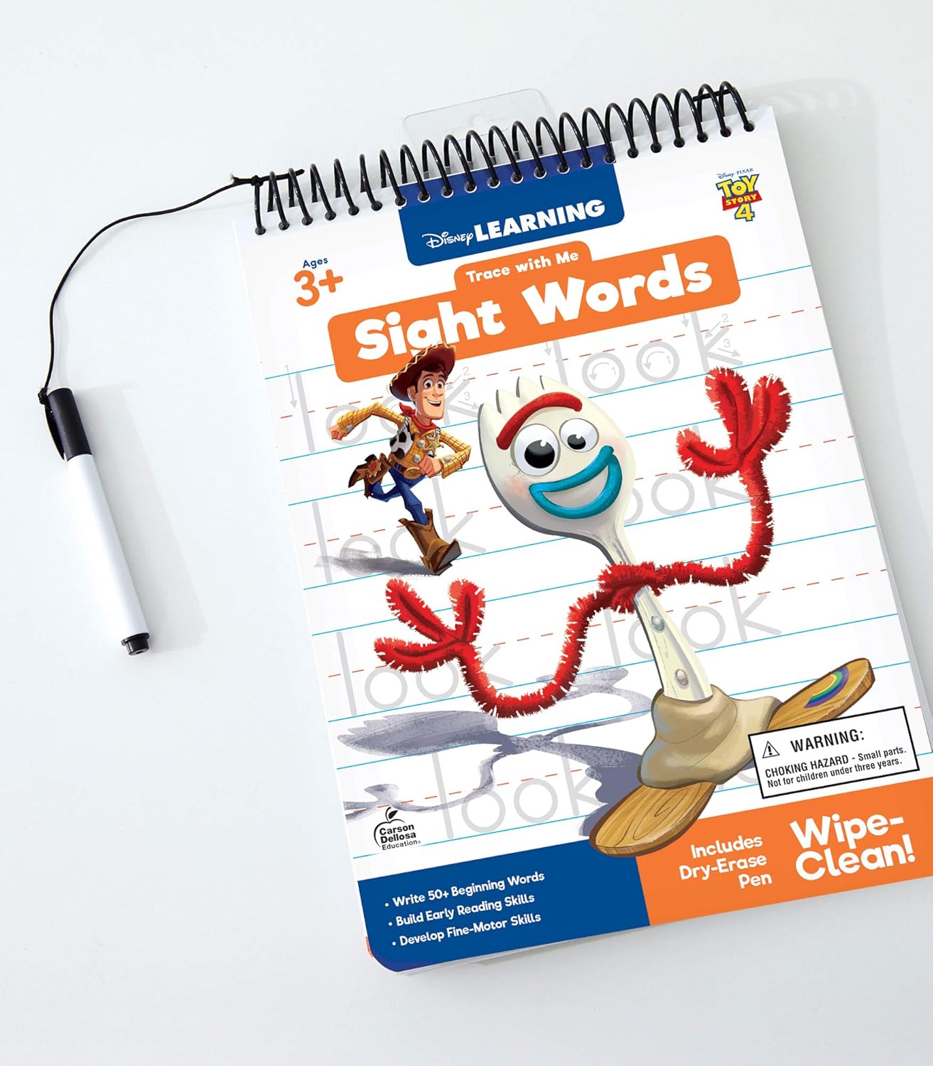 Trace with Me: Toy Story 4 Sight Words Activity Pad Preschool - Grade 2