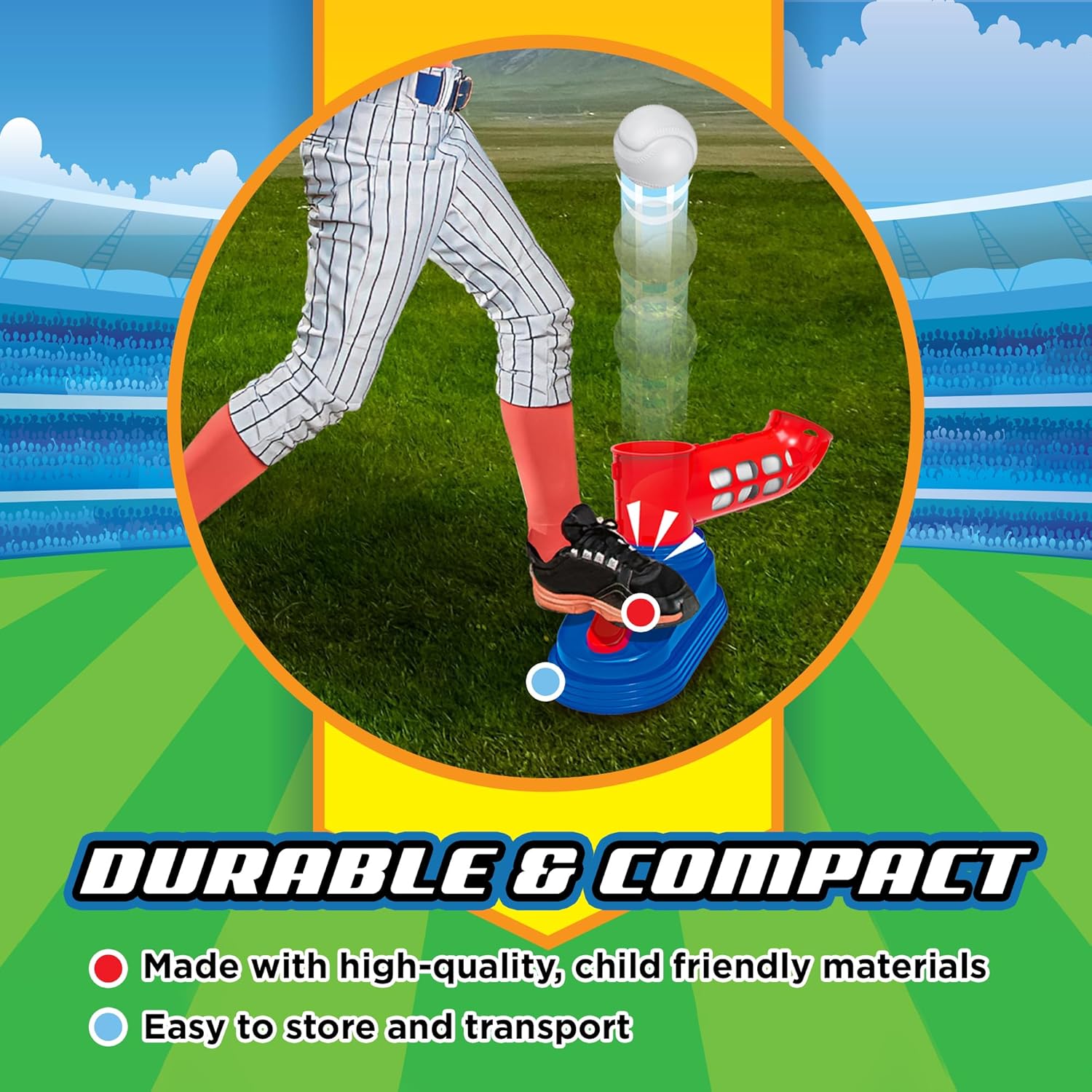 Stomp N Pitch Baseball Pitching Machine
