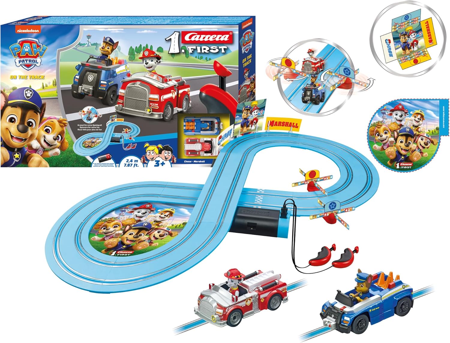 Carrera First PAW Patrol - On The Track RC Slot Car Race Track