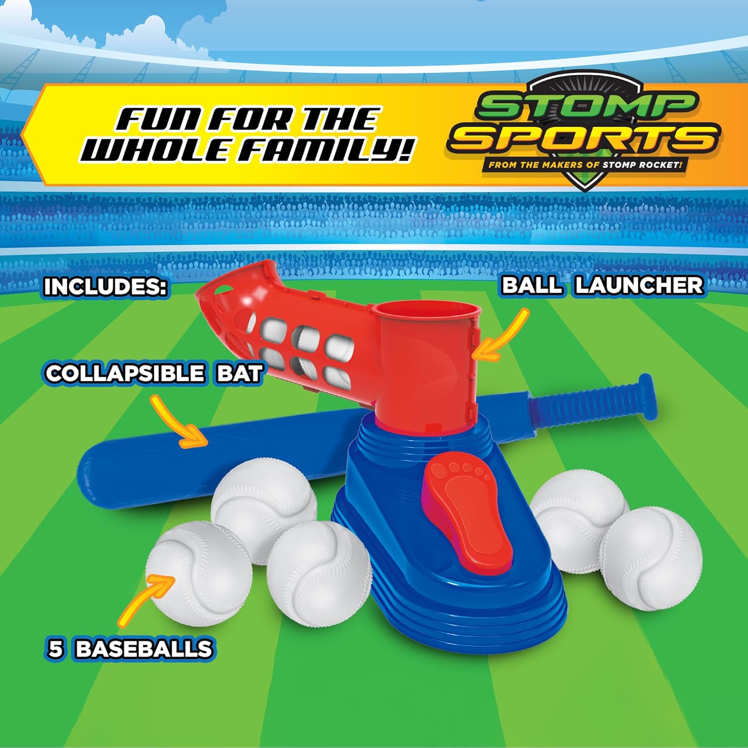 Stomp N Pitch Baseball Pitching Machine