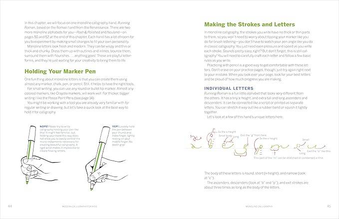 Modern Calligraphy For Kids